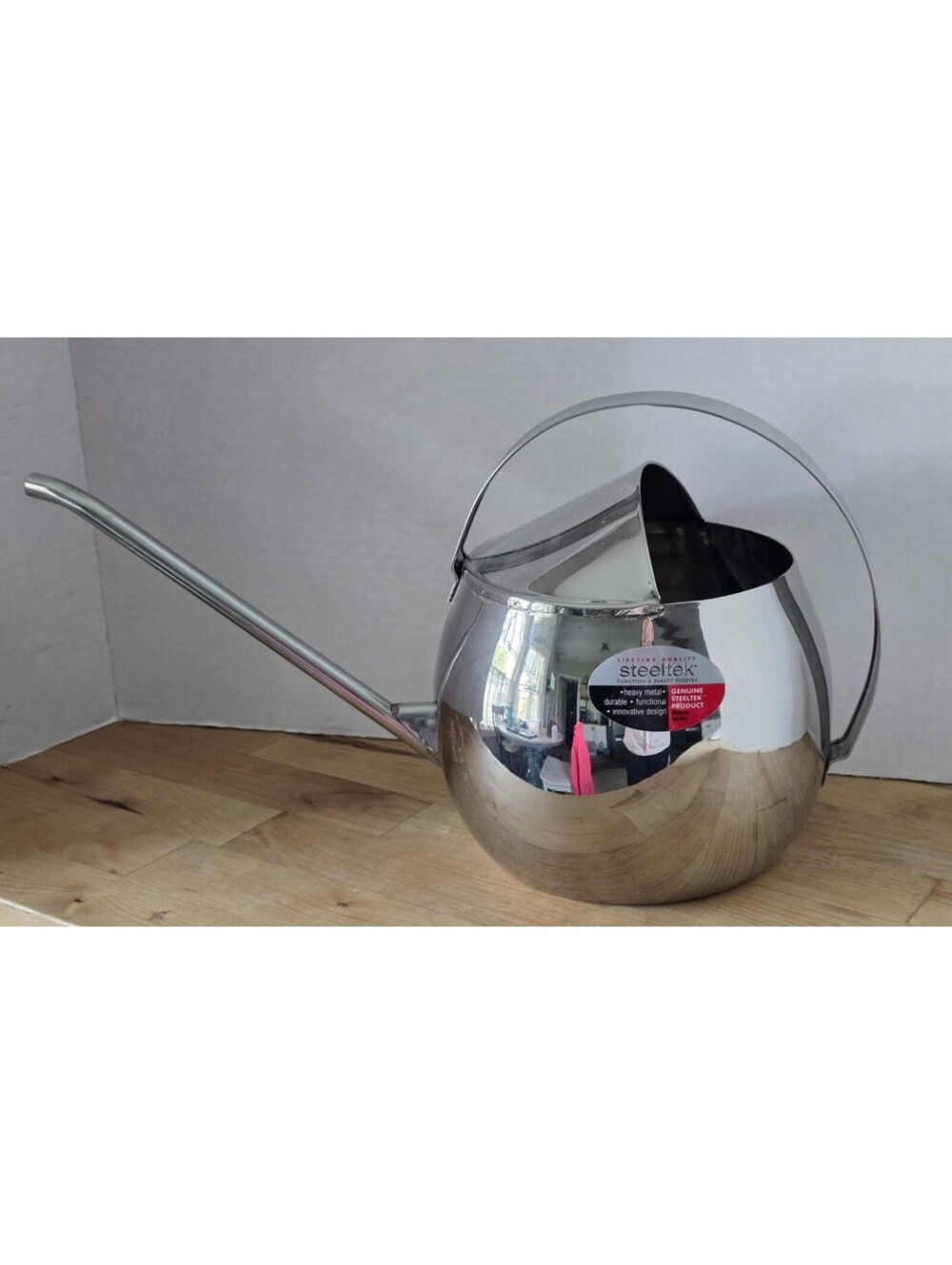 Sphere Chrome Stainless Steel Watering Can Steeltek